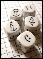 Dice : Dice - 6D - Emotidice White - Ebay Mar 2010